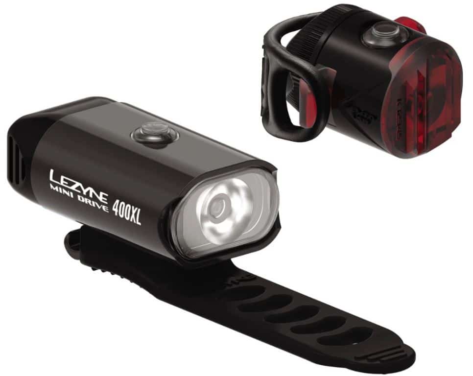 Lezyne Mini Drive 400XL / Femto USB-Paar Schwarz